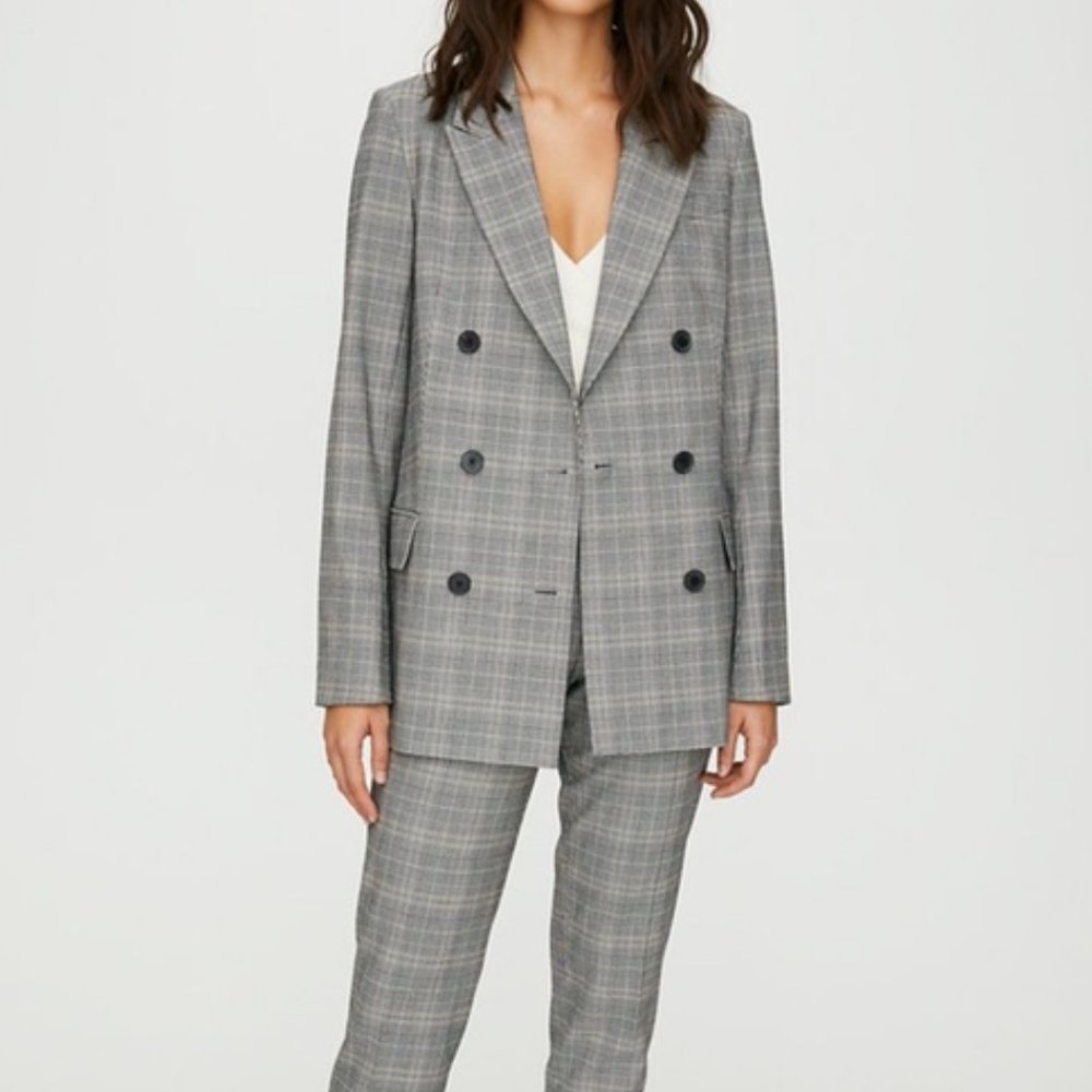 NWT Aritzia Babaton Samuel Check Blazer in Glen Plaid
